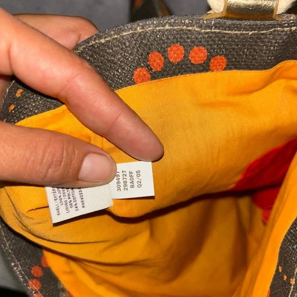 Vintage old navy  Chic Multicolor Patterned Tote Bag - Picture 4 of 4